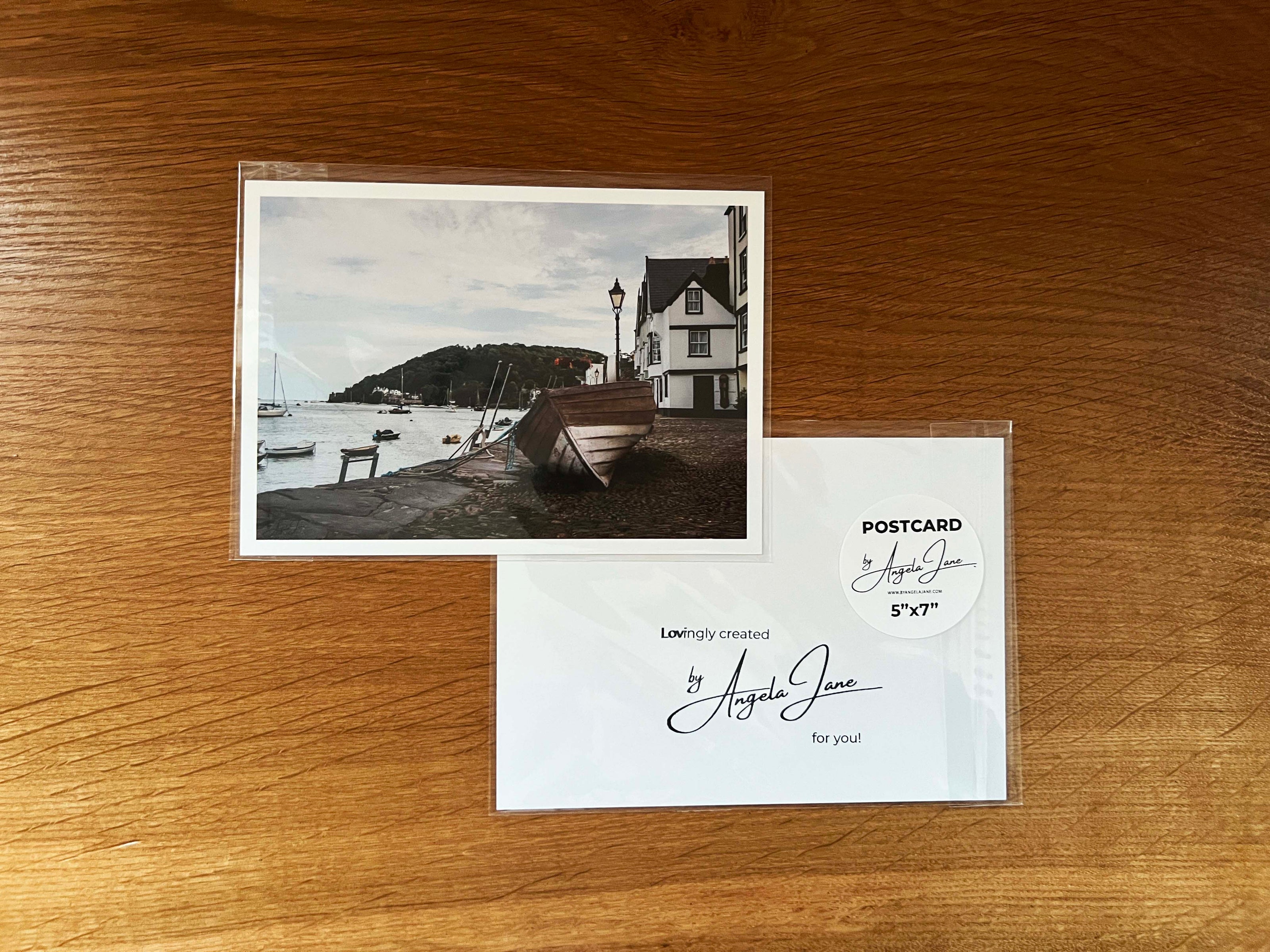 Boat on Cobbles (Postcard)