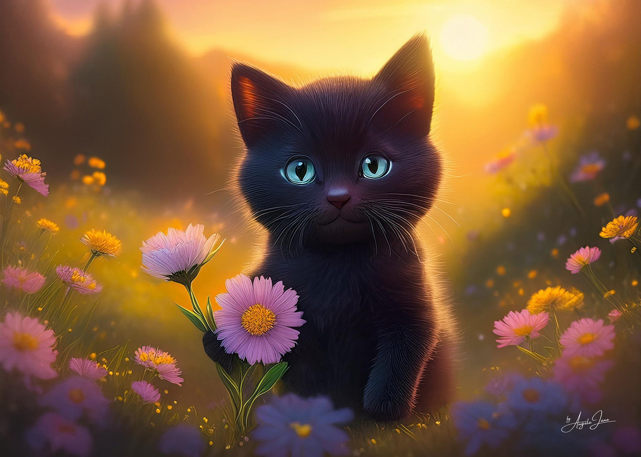 Wildflower Kitten